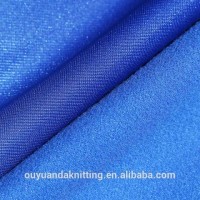 100% Polyester 220GSM One Side Brushed Tricot Super Poly Garment Sports Fabric